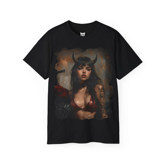 Hell Vixen #2 - T-Shirt | Hochwertig, 100 % Baumwolle, Weich & Bequem mit Rundhalsausschnitt