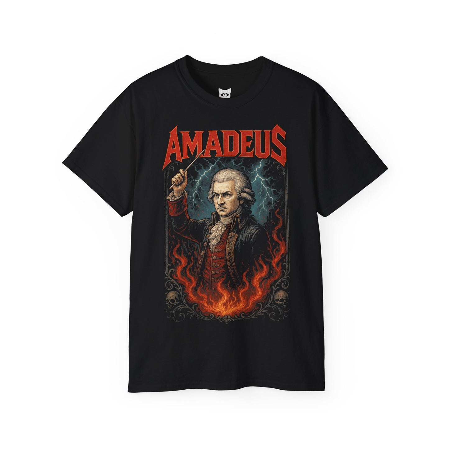 AMADEUS - ROCKS - T-Shirt | Hochwertig, 100 % Baumwolle, Weich & Bequem mit Rundhalsausschnitt