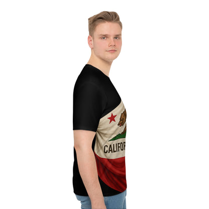 Rustikales California-Flaggen T-Shirt – Lässiger Style mit Vintage-Touch