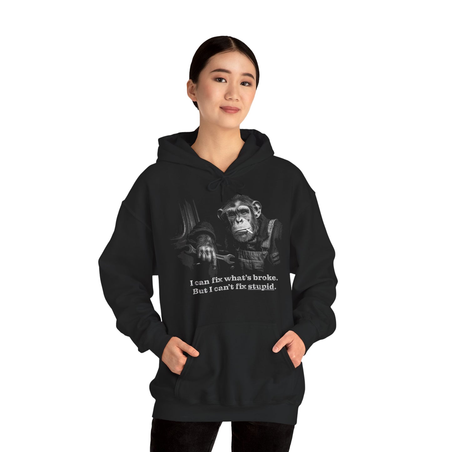 Monkey Wrench – Premium Komfort Hoodie