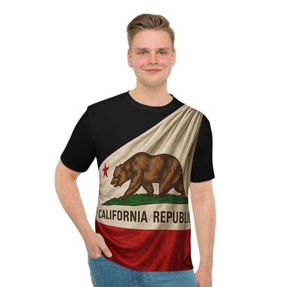Rustikales California-Flaggen T-Shirt – Lässiger Style mit Vintage-Touch