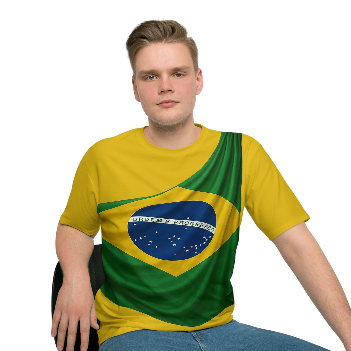 Brazil-Flaggen T-Shirt – Lässiger Style mit Vintage-Touch
