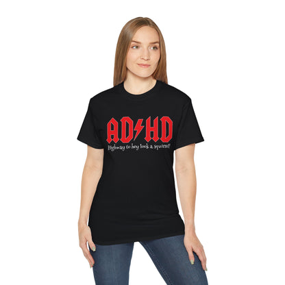 AD⚡︎HD - T-Shirt | Hochwertig, 100 % Baumwolle, Weich & Bequem mit Rundhalsausschnitt