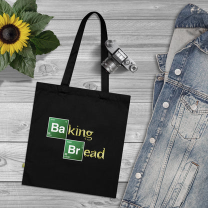 Baking Bread - Stoffbeutel, Einkaufstasche aus Bio-Baumwolle, umweltfreundliches Geschenk, Stoffbeutel mit Totenkopfmotiv, Tasche im Boho-Stil