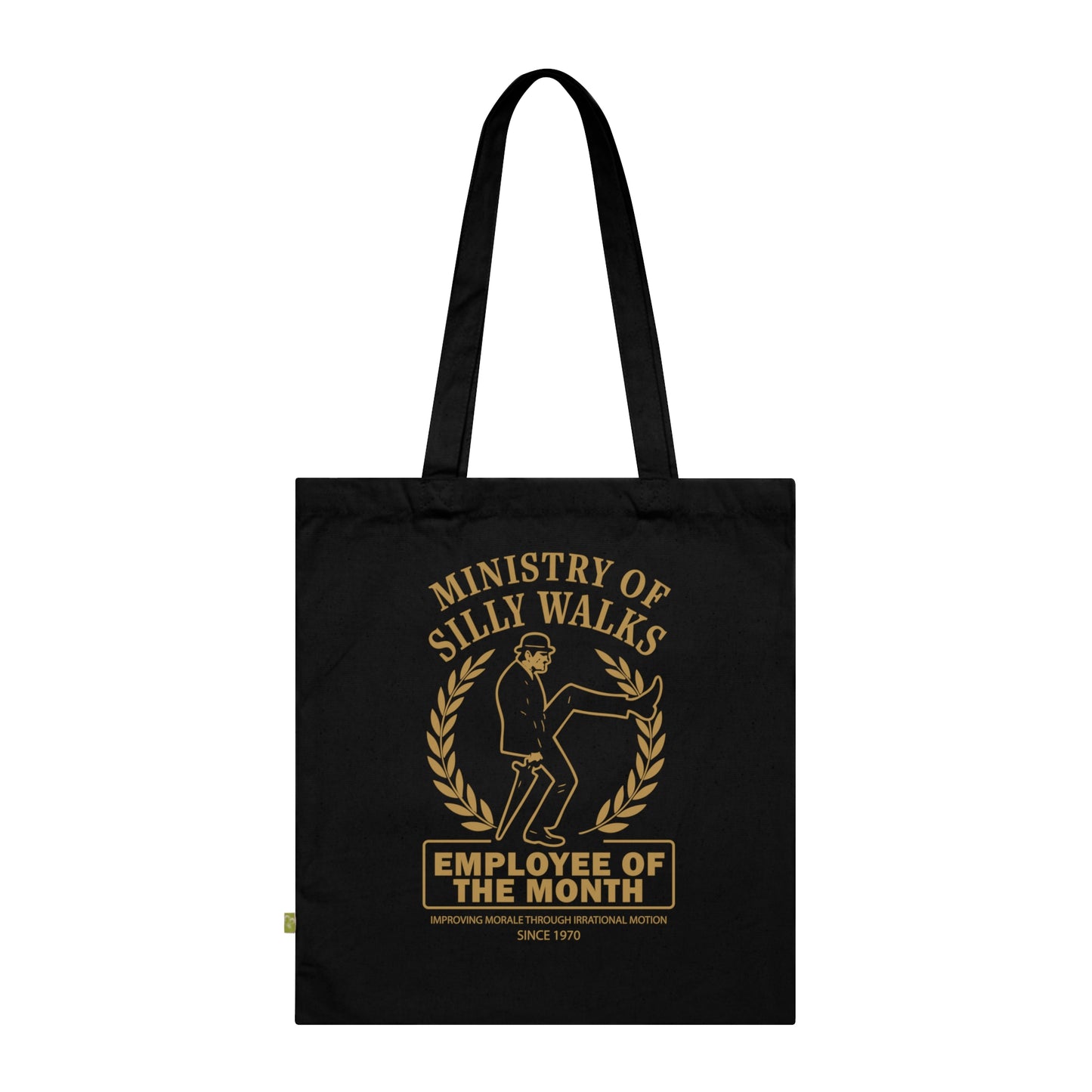 Ministry of Silly Walks - Stoffbeutel, Einkaufstasche aus Bio-Baumwolle, umweltfreundliches Geschenk, Stoffbeutel mit Totenkopfmotiv, Tasche im Boho-Stil