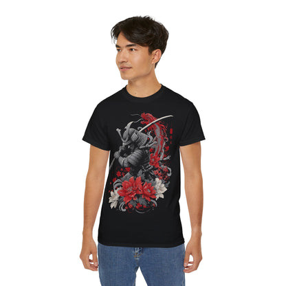 Sakura Samurai - T-Shirt | Hochwertig, 100 % Baumwolle, Weich & Bequem mit Rundhalsausschnitt
