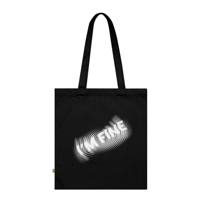 I'M FINE - Stoffbeutel, Einkaufstasche aus Bio-Baumwolle, umweltfreundliches Geschenk, Stoffbeutel mit Totenkopfmotiv, Tasche im Boho-Stil