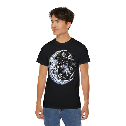 Moon Man - T-Shirt | Hochwertig, 100 % Baumwolle, Weich & Bequem mit Rundhalsausschnitt