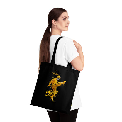 Bruce Lee - Stoffbeutel, Einkaufstasche aus Bio-Baumwolle, umweltfreundliches Geschenk, Stoffbeutel mit Totenkopfmotiv, Tasche im Boho-Stil