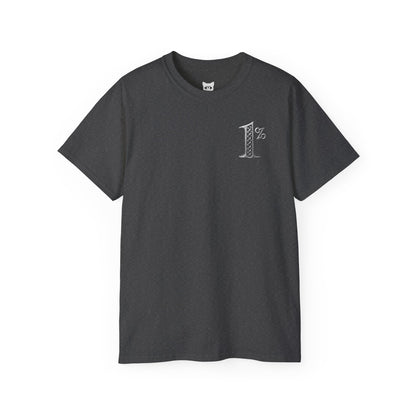 One Percent - T-Shirt | Hochwertig, 100 % Baumwolle, Weich & Bequem mit Rundhalsausschnitt