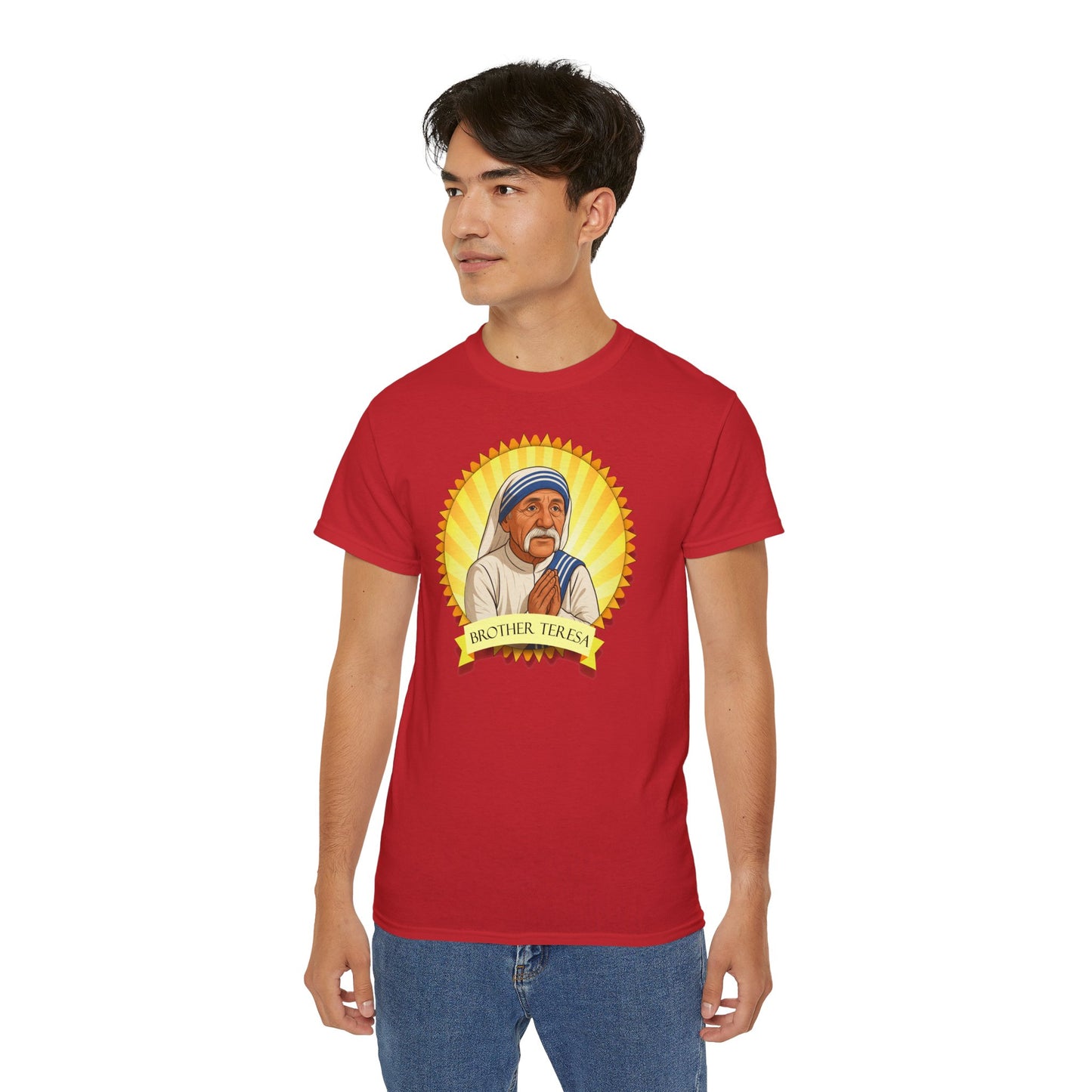 Brother Teresa - T-Shirt | Hochwertig, 100 % Baumwolle, Weich & Bequem mit Rundhalsausschnitt