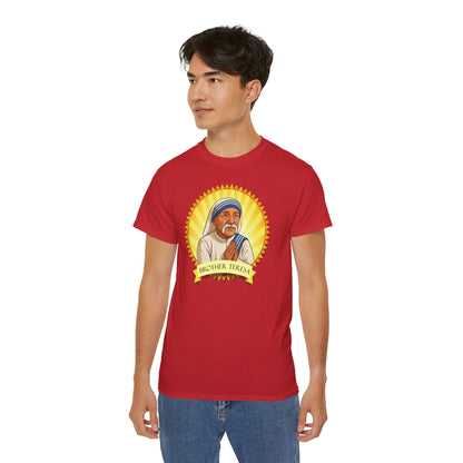 Brother Teresa - T-Shirt | Hochwertig, 100 % Baumwolle, Weich & Bequem mit Rundhalsausschnitt