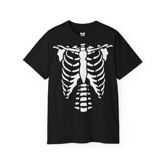 Skeleton - T-Shirt | Hochwertig, 100 % Baumwolle, Weich & Bequem mit Rundhalsausschnitt