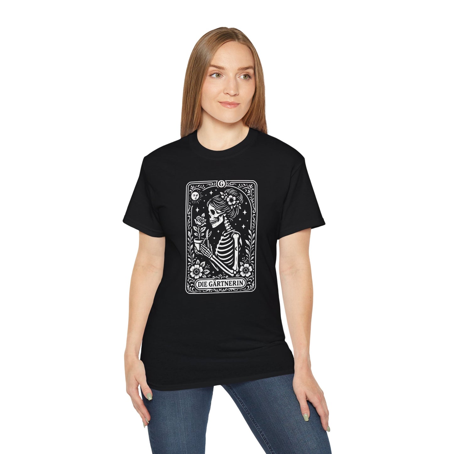 Tarrot der Gärterin - T-Shirt | Hochwertig, 100 % Baumwolle, Weich & Bequem mit Rundhalsausschnitt