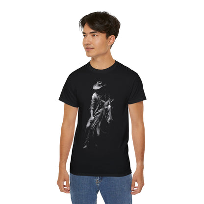 Cowboy - T-Shirt | Hochwertig, 100 % Baumwolle, Weich & Bequem mit Rundhalsausschnitt