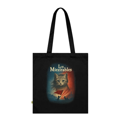 Les Miezirables - Stoffbeutel, Einkaufstasche aus Bio-Baumwolle, umweltfreundliches Geschenk, Stoffbeutel mit Totenkopfmotiv, Tasche im Boho-Stil