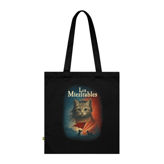 Les Miezirables - Stoffbeutel, Einkaufstasche aus Bio-Baumwolle, umweltfreundliches Geschenk, Stoffbeutel mit Totenkopfmotiv, Tasche im Boho-Stil