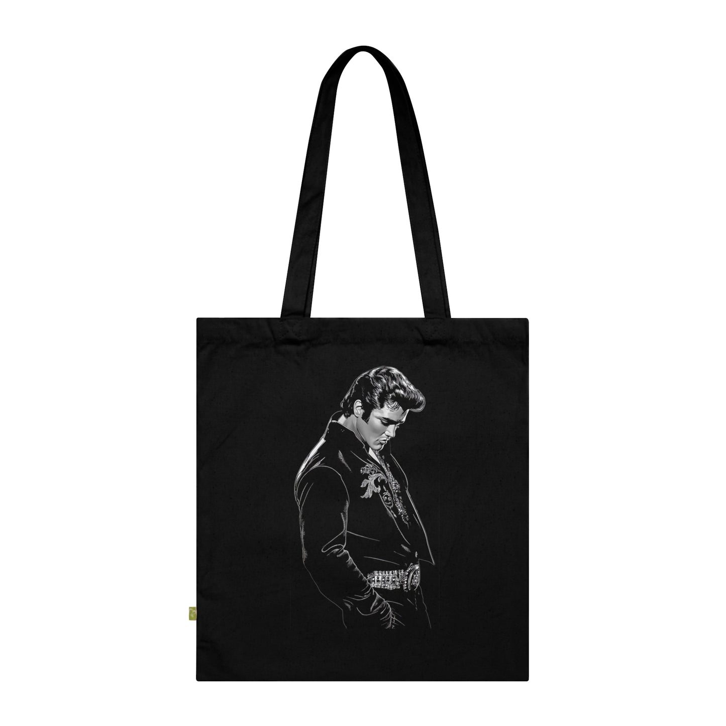 Elvis - Stoffbeutel, Einkaufstasche aus Bio-Baumwolle, umweltfreundliches Geschenk, Stoffbeutel mit Totenkopfmotiv, Tasche im Boho-Stil
