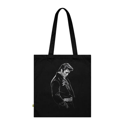 Elvis - Stoffbeutel, Einkaufstasche aus Bio-Baumwolle, umweltfreundliches Geschenk, Stoffbeutel mit Totenkopfmotiv, Tasche im Boho-Stil