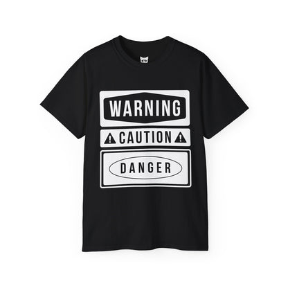 WARNING - T-Shirt | Hochwertig, 100 % Baumwolle, Weich & Bequem mit Rundhalsausschnitt