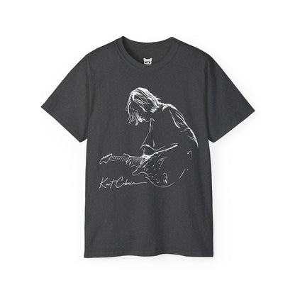 Kurt Cobain T-Shirt | Hochwertig, 100 % Baumwolle, Weich & Bequem mit Rundhalsausschnitt