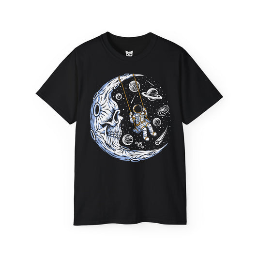 Moon Man - T-Shirt | Hochwertig, 100 % Baumwolle, Weich & Bequem mit Rundhalsausschnitt