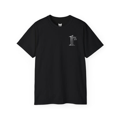 One Percent - T-Shirt | Hochwertig, 100 % Baumwolle, Weich & Bequem mit Rundhalsausschnitt