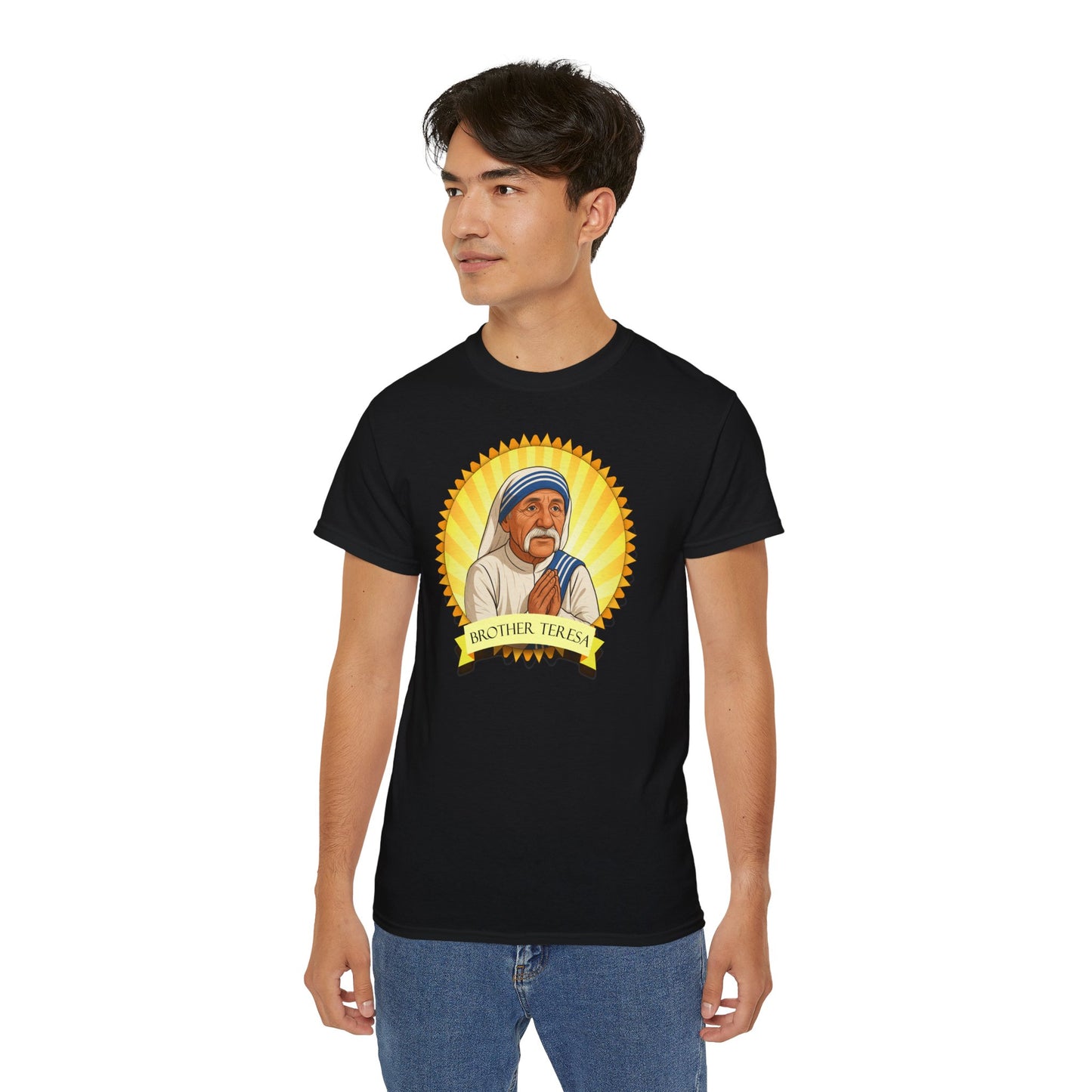 Brother Teresa - T-Shirt | Hochwertig, 100 % Baumwolle, Weich & Bequem mit Rundhalsausschnitt