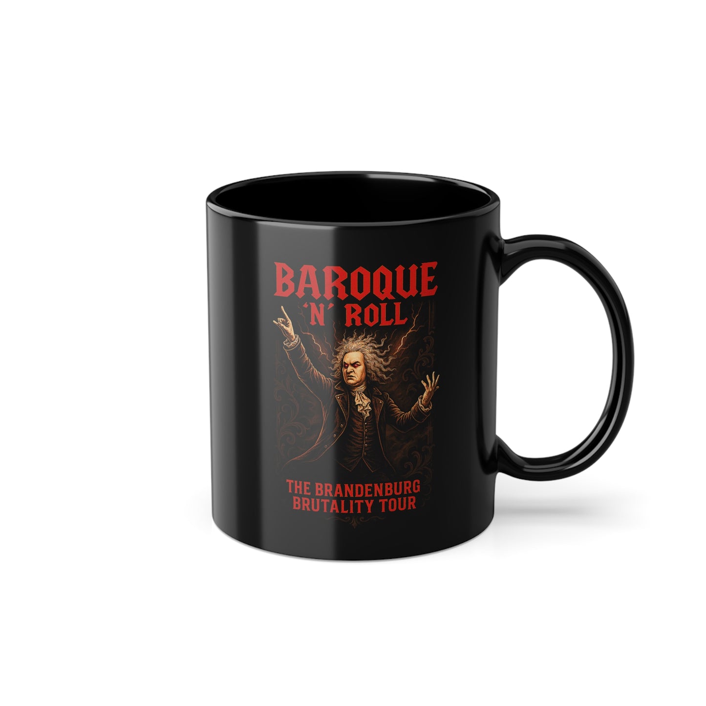 BAROQUE 'N' ROLL Mug - Motivational Sip, Gift for Coffee Lovers, Inspirational Mug, Office Mug, Daily Coffee Cup