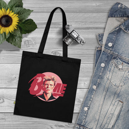 Bowie - Stoffbeutel, Einkaufstasche aus Bio-Baumwolle, umweltfreundliches Geschenk, Stoffbeutel mit Totenkopfmotiv, Tasche im Boho-Stil