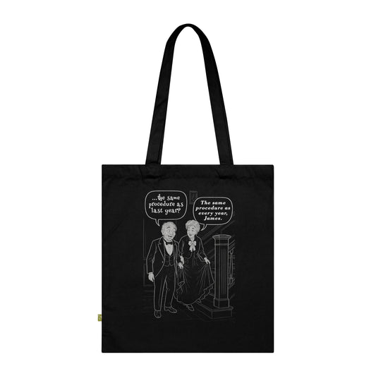 Same As Every Year... - Stoffbeutel, Einkaufstasche aus Bio-Baumwolle, umweltfreundliches Geschenk, Stoffbeutel mit Totenkopfmotiv, Tasche im Boho-Stil