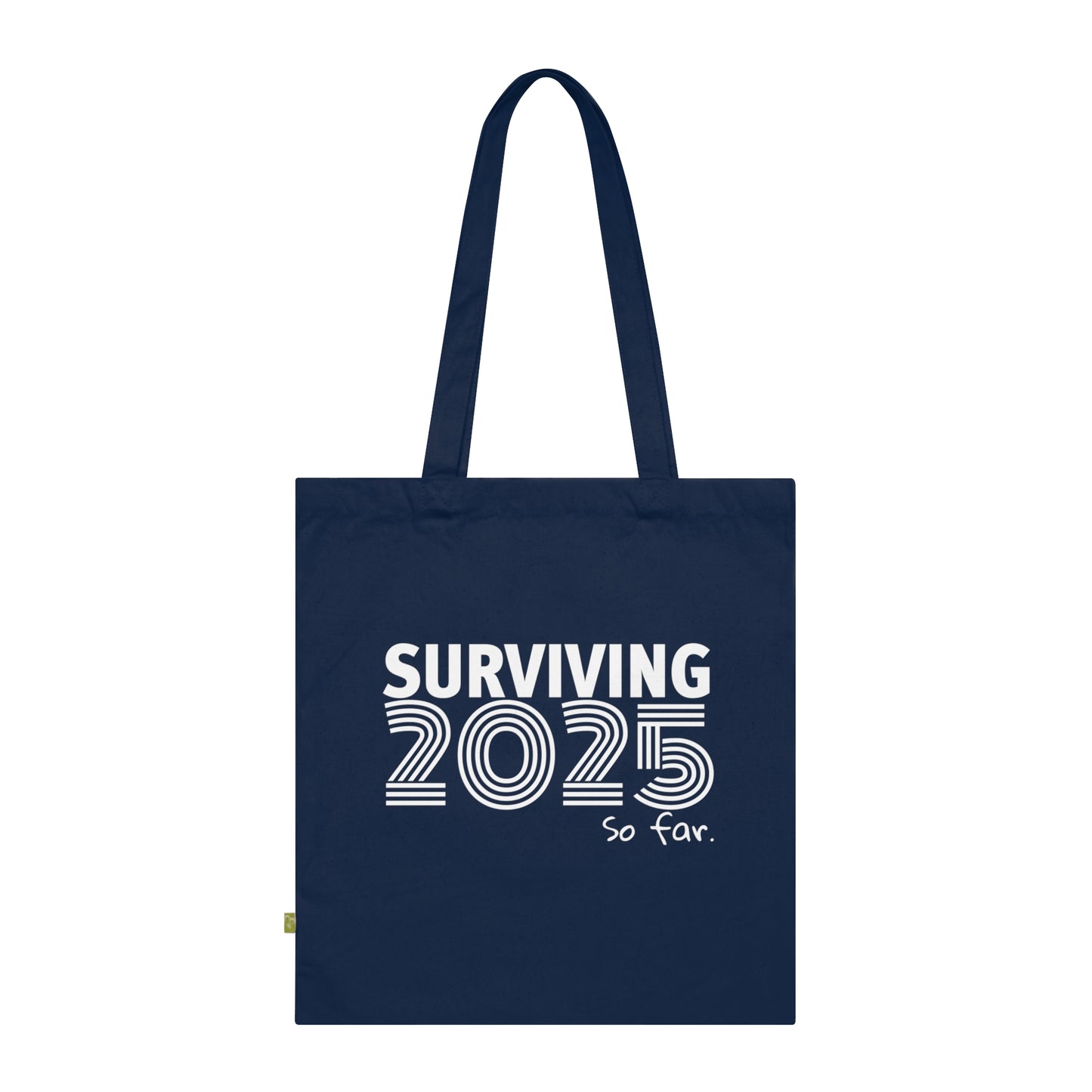 SURVIVING 2025 -  Stoffbeutel, Einkaufstasche aus Bio-Baumwolle, umweltfreundliches Geschenk, Stoffbeutel mit Totenkopfmotiv, Tasche im Boho-Stil