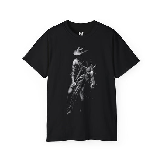 Cowboy - T-Shirt | Hochwertig, 100 % Baumwolle, Weich & Bequem mit Rundhalsausschnitt