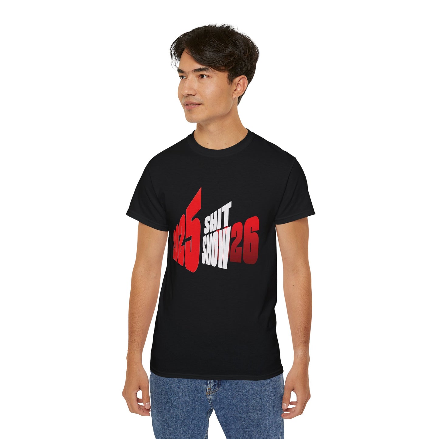 2025 SHIT SHOW 2026 - T-Shirt | Hochwertig, 100 % Baumwolle, Weich & Bequem mit Rundhalsausschnitt