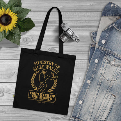 Ministry of Silly Walks - Stoffbeutel, Einkaufstasche aus Bio-Baumwolle, umweltfreundliches Geschenk, Stoffbeutel mit Totenkopfmotiv, Tasche im Boho-Stil