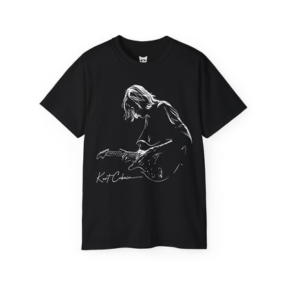 Kurt Cobain T-Shirt | Hochwertig, 100 % Baumwolle, Weich & Bequem mit Rundhalsausschnitt