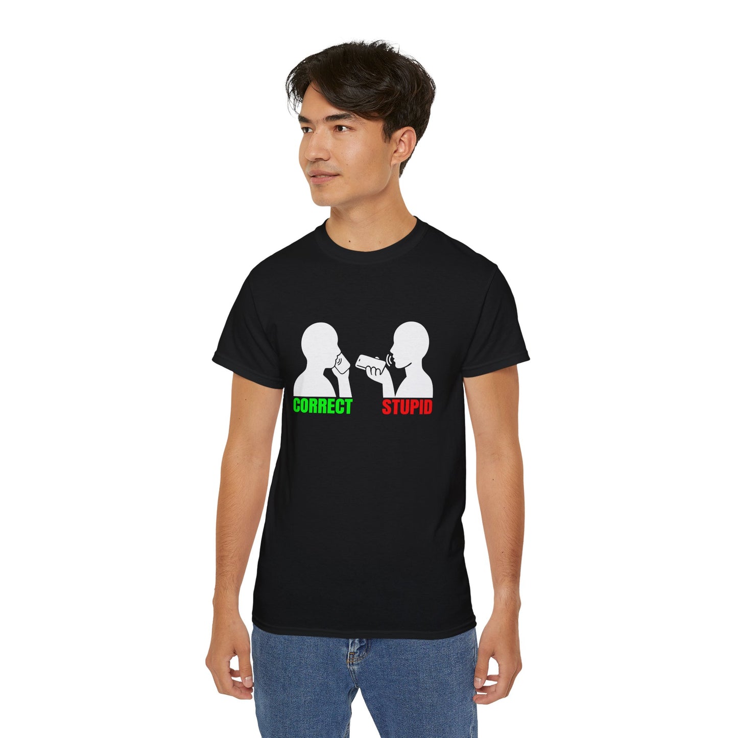 Telefonetikette - T-Shirt | Hochwertig, 100 % Baumwolle, Weich & Bequem mit Rundhalsausschnitt