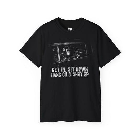 GET IN MONKEY - T-Shirt | Hochwertig, 100 % Baumwolle, Weich & Bequem mit Rundhalsausschnitt