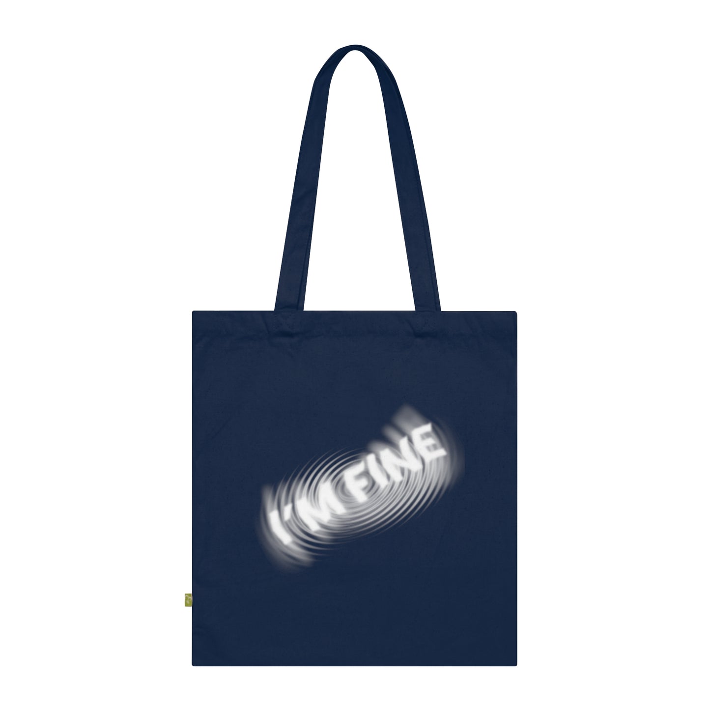 I'M FINE - Stoffbeutel, Einkaufstasche aus Bio-Baumwolle, umweltfreundliches Geschenk, Stoffbeutel mit Totenkopfmotiv, Tasche im Boho-Stil