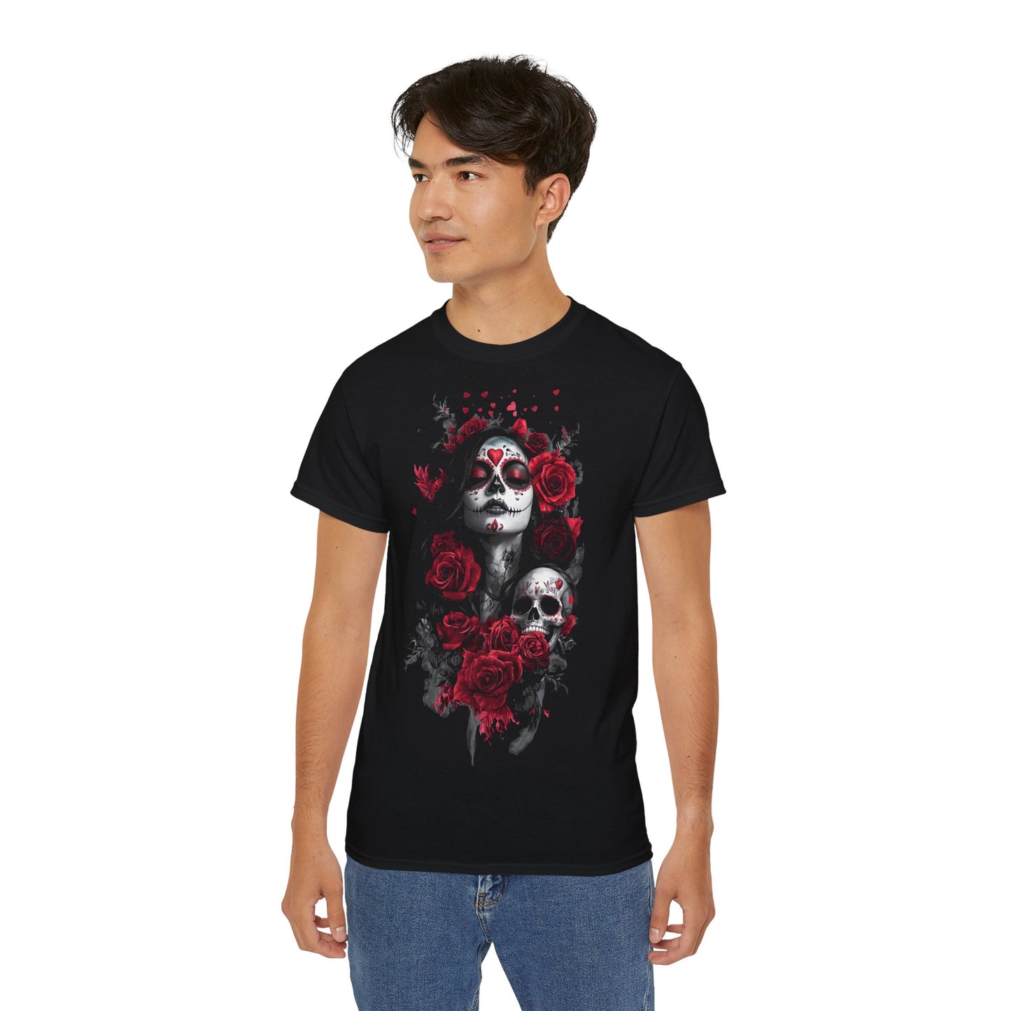 Dia de los Muerto | Hochwertig, 100 % Baumwolle, Weich & Bequem mit Rundhalsausschnitt