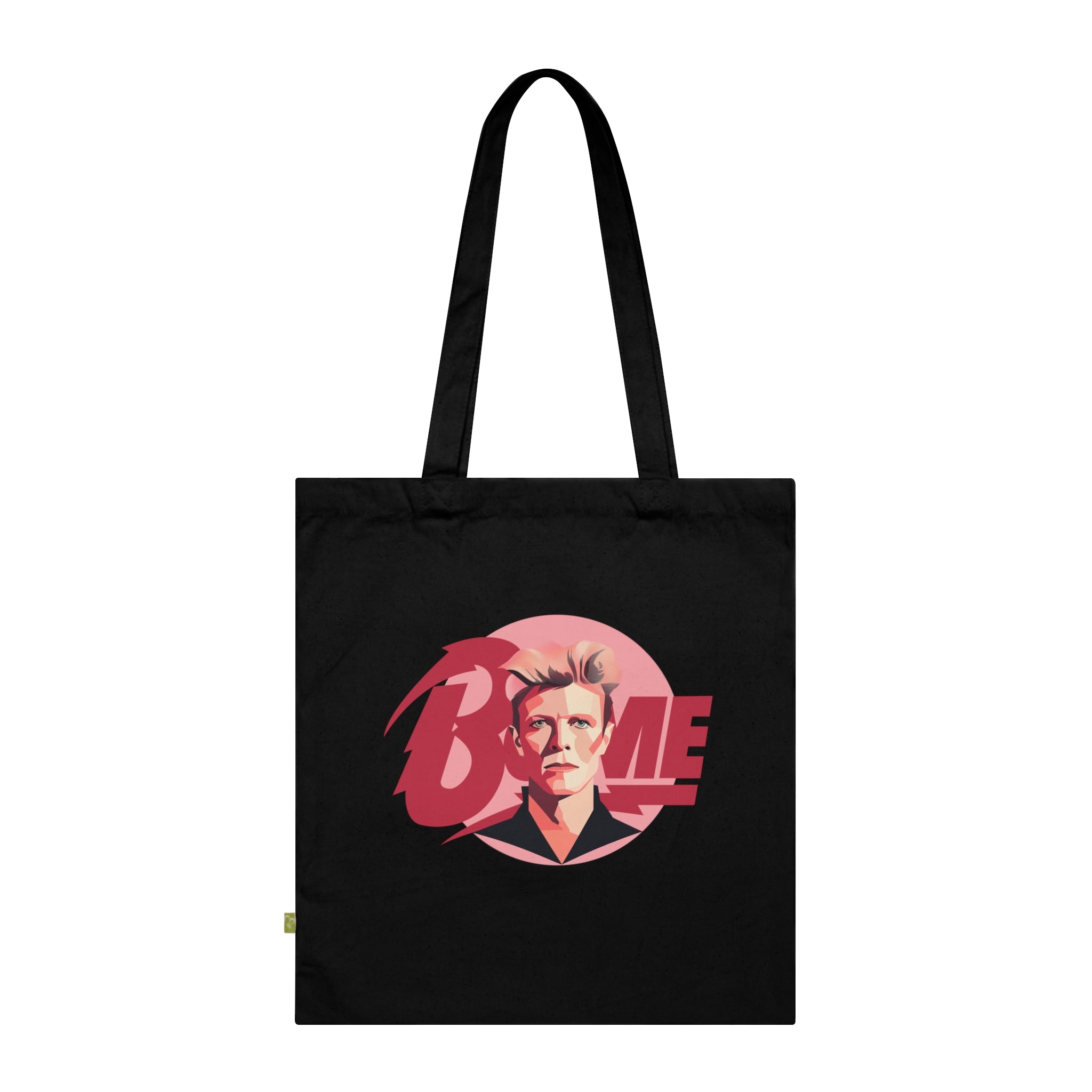 Bowie - Stoffbeutel, Einkaufstasche aus Bio-Baumwolle, umweltfreundliches Geschenk, Stoffbeutel mit Totenkopfmotiv, Tasche im Boho-Stil