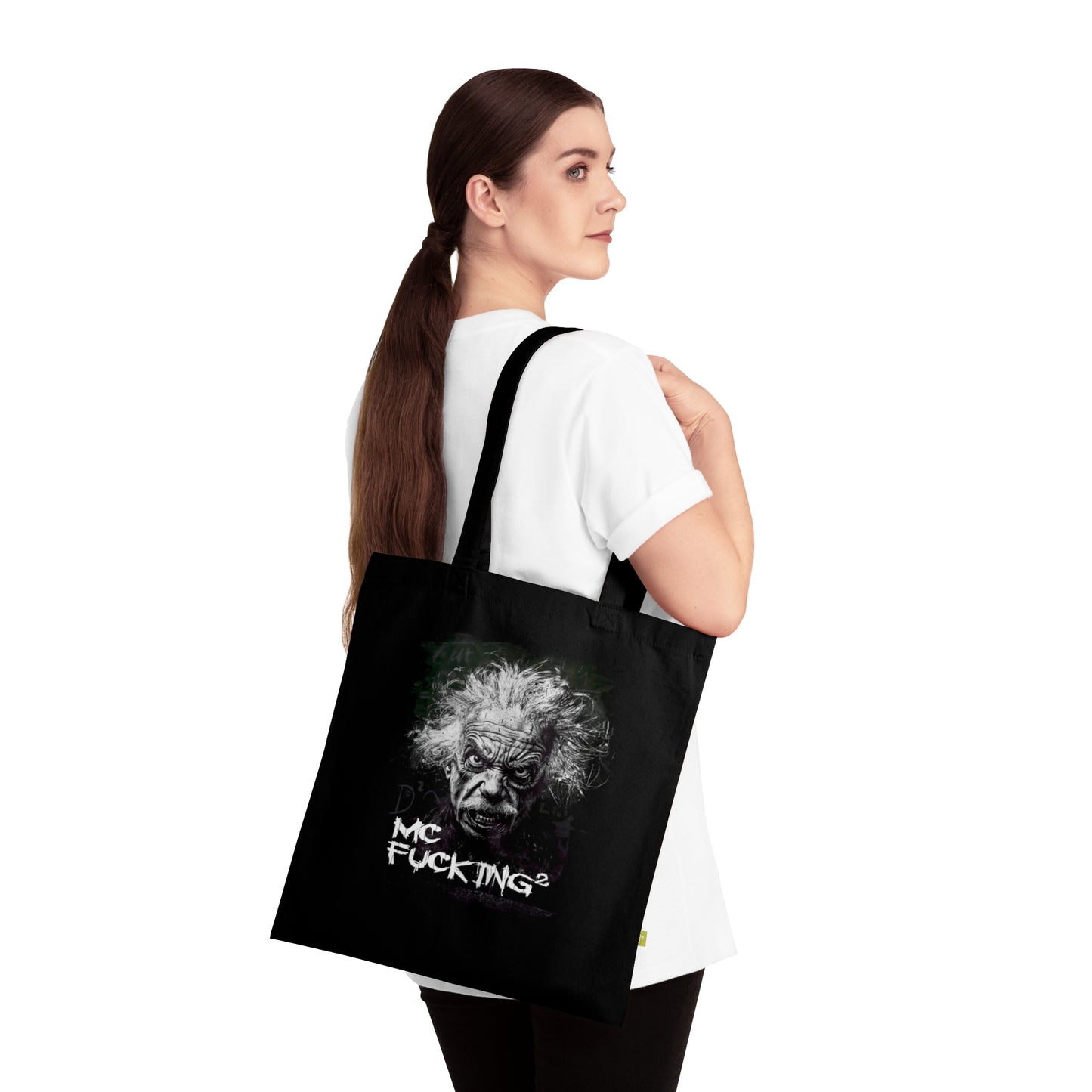 MC F#@!ING² –  Stoffbeutel, Einkaufstasche aus Bio-Baumwolle, umweltfreundliches Geschenk, Stoffbeutel mit Totenkopfmotiv, Tasche im Boho-Stil