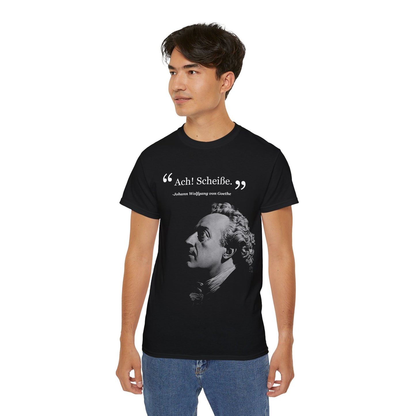 Johann Wolfgang von Goethe T-Shirt | Hochwertig, 100 % Baumwolle, Weich & Bequem mit Rundhalsausschnitt