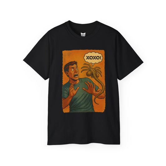 Facehugger XOXO - T-Shirt | Hochwertig, 100 % Baumwolle, Weich & Bequem mit Rundhalsausschnitt