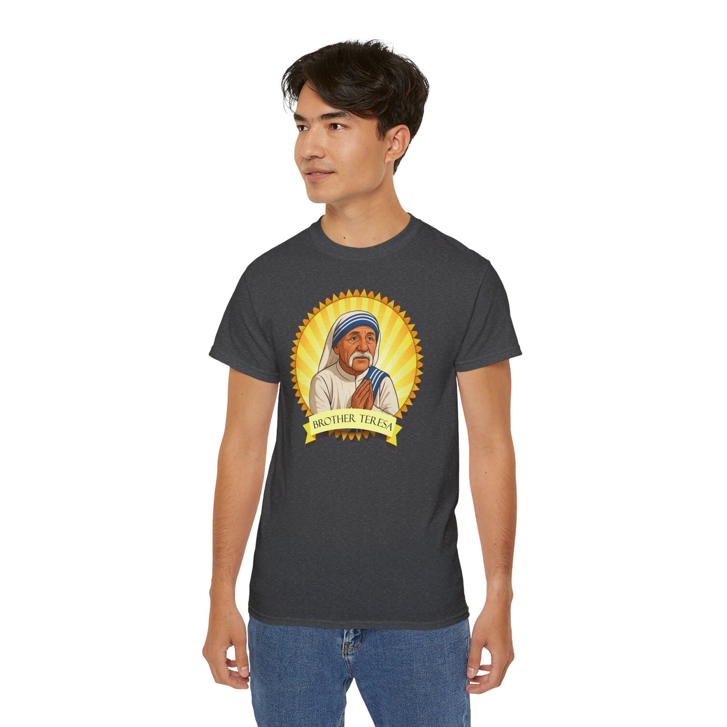 Brother Teresa - T-Shirt | Hochwertig, 100 % Baumwolle, Weich & Bequem mit Rundhalsausschnitt