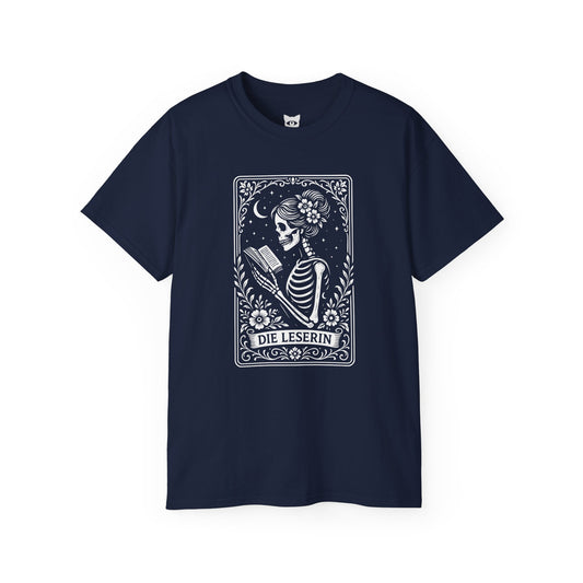 Tarrot der Leserin - T-Shirt | Hochwertig, 100 % Baumwolle, Weich & Bequem mit Rundhalsausschnitt